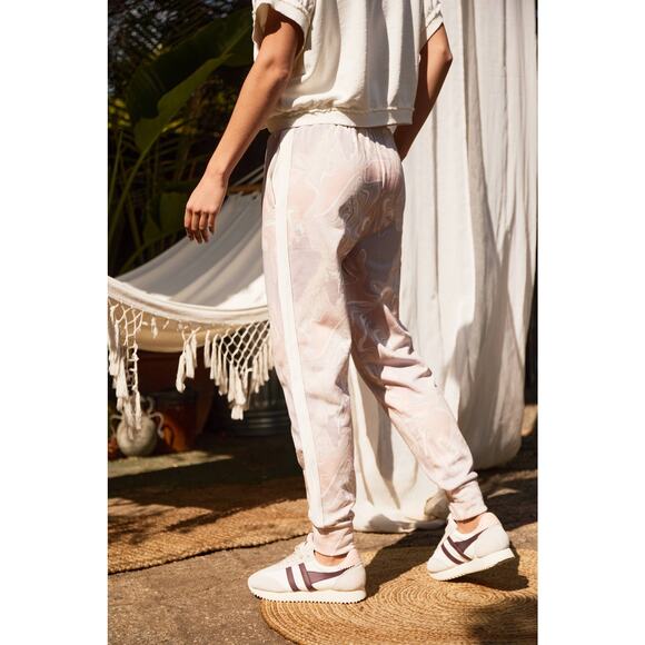 New Anthropologie The Upside Long Island Marbled Joggers $169 X-SMALL / US 4 - Picture 2 of 4